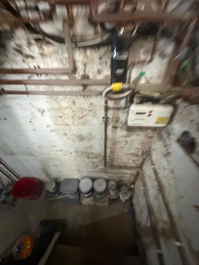 Photograph from cellar taken during the damp survey