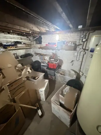 Photograph from cellar taken during the damp survey