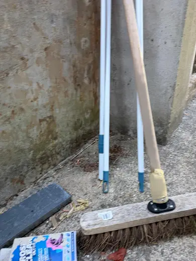 Photograph from exterior taken during the damp survey