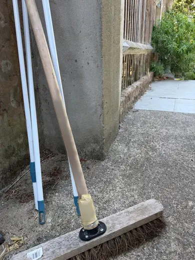 Photograph from exterior taken during the damp survey